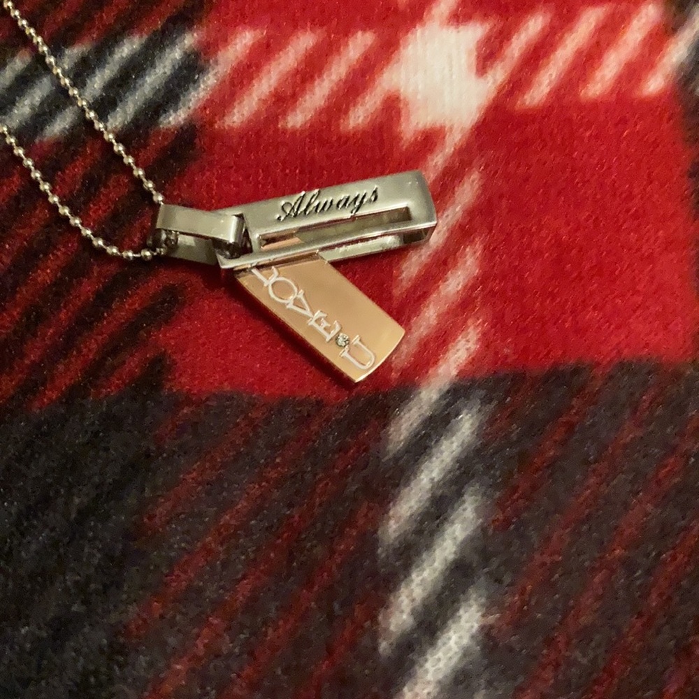 2 for $15 GANZ Necklace Hidden Message “Love U Always” Necklace 18” + 3” Ext
